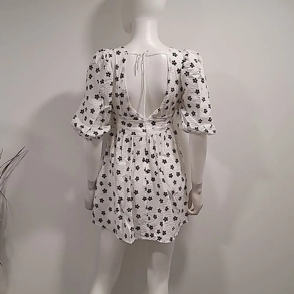 FOR Love & Lemons Connie Mini Dress in Ivory - Picture 6 of 11